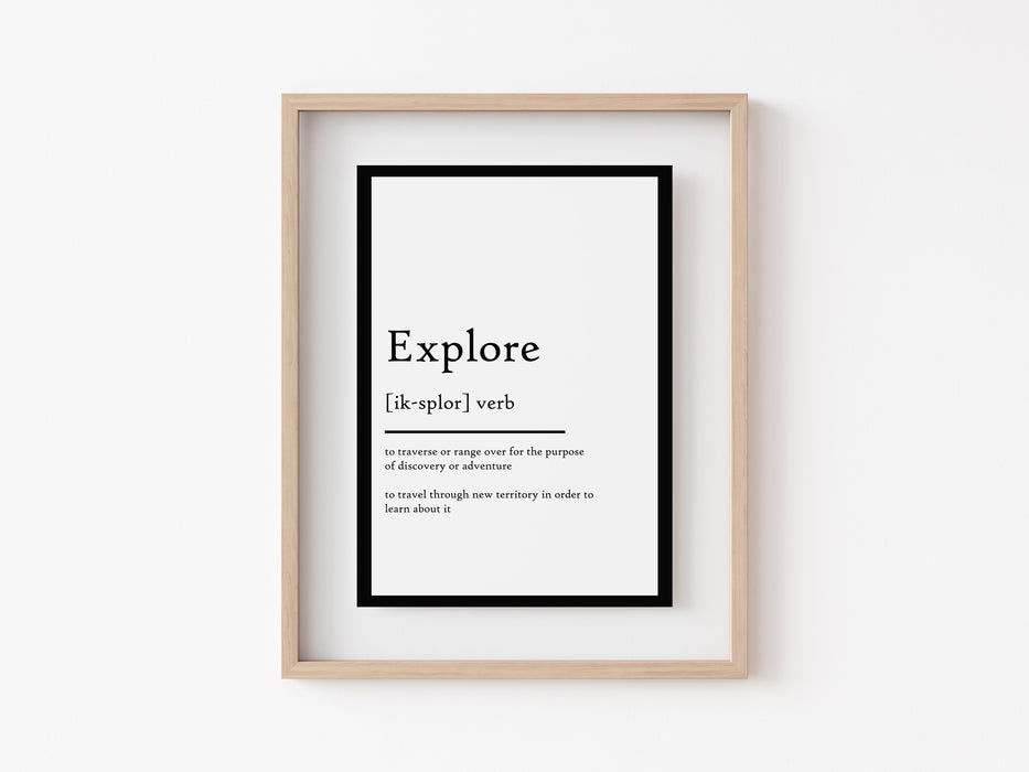 Explorar - Definición Imprimir