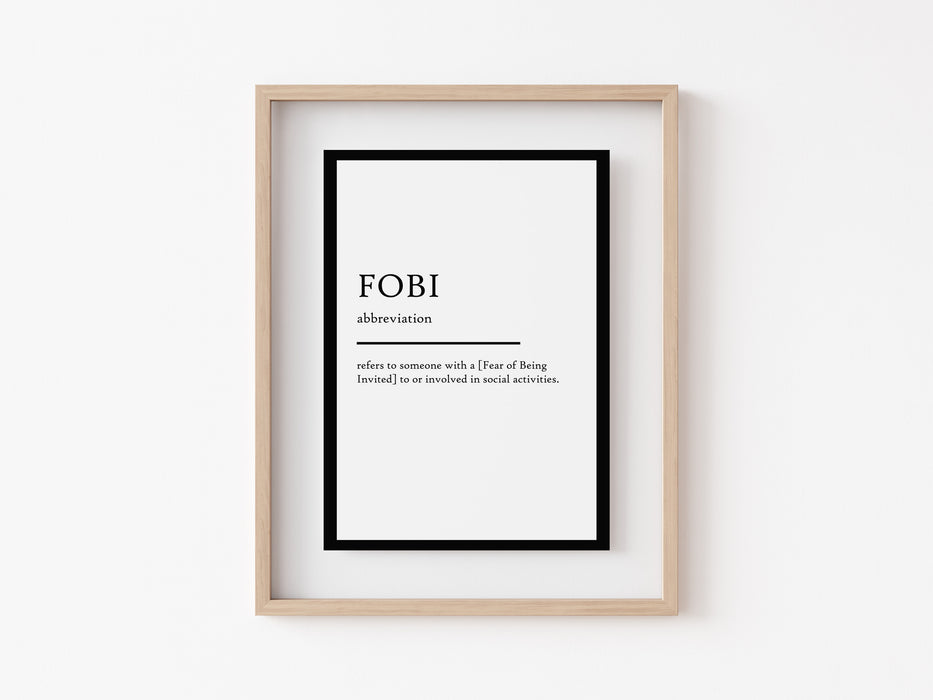 FOBI - Definition Print