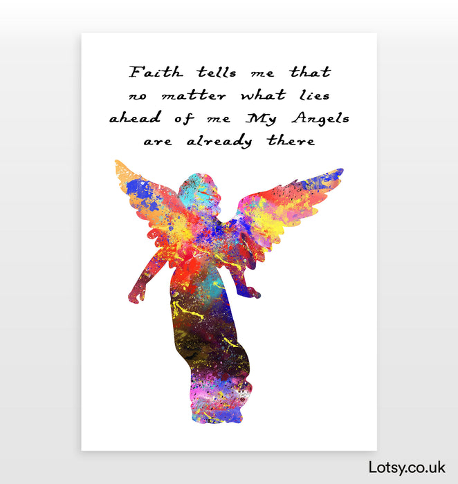 Angel Print - Faith tells me