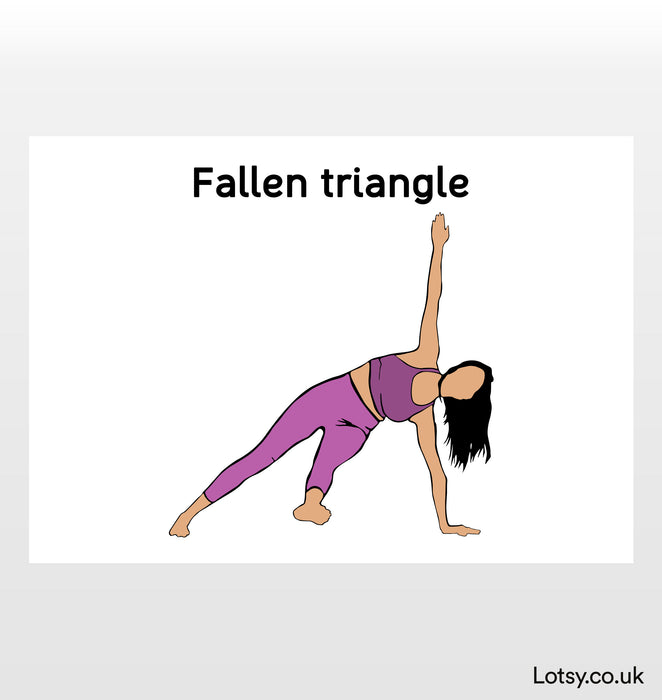 Triángulo Caído - Impresión de Yoga