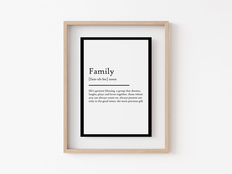 Familia - Impresión de definición