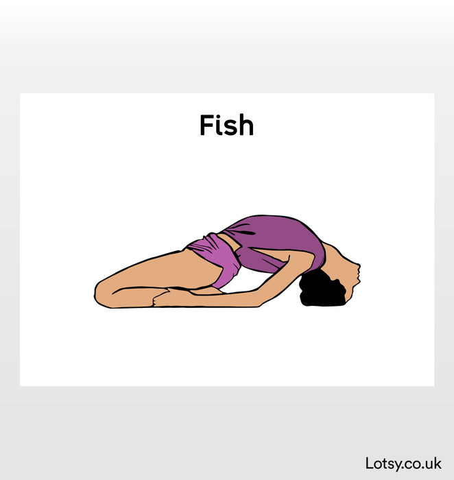 Pescado - Impresión de Yoga