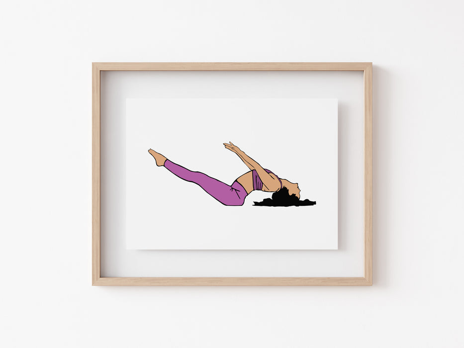 Pez volador - Impresión de yoga