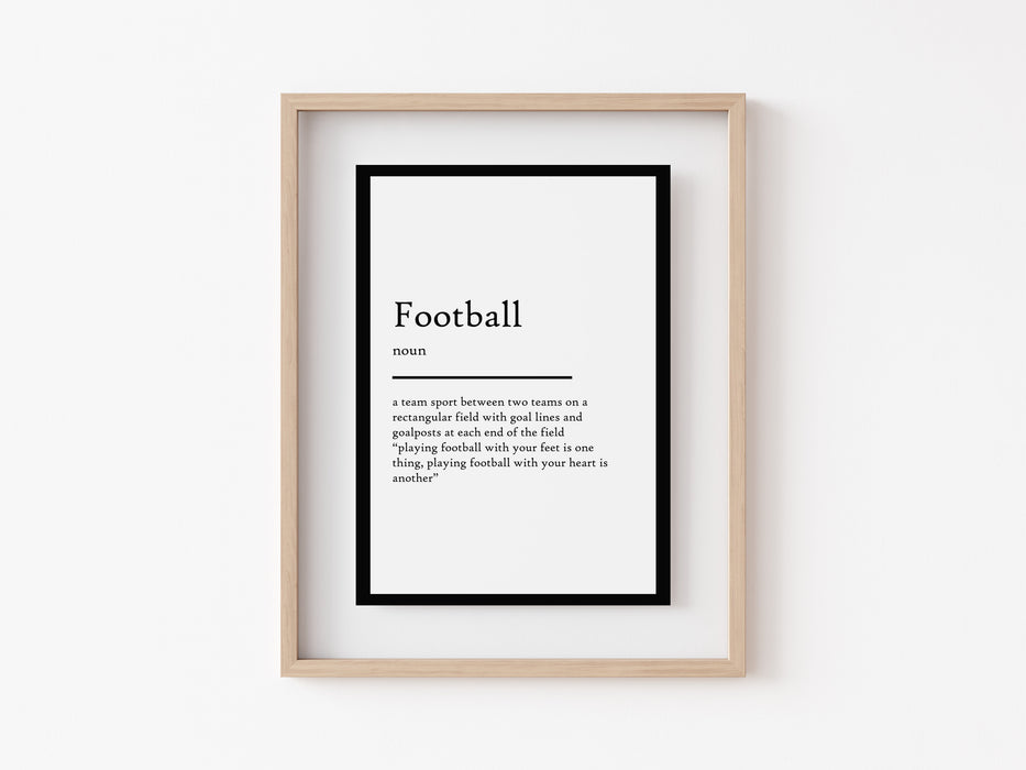 Football - Definition Print