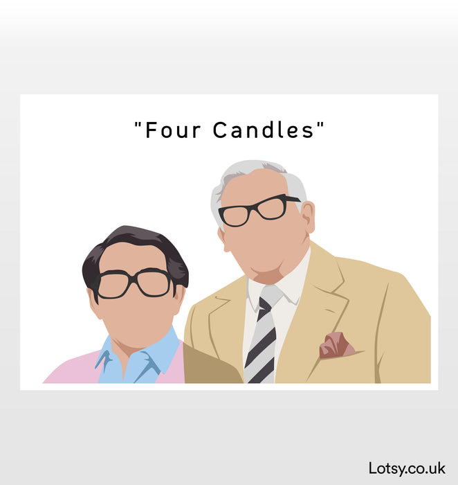 Four candles - Quote Print