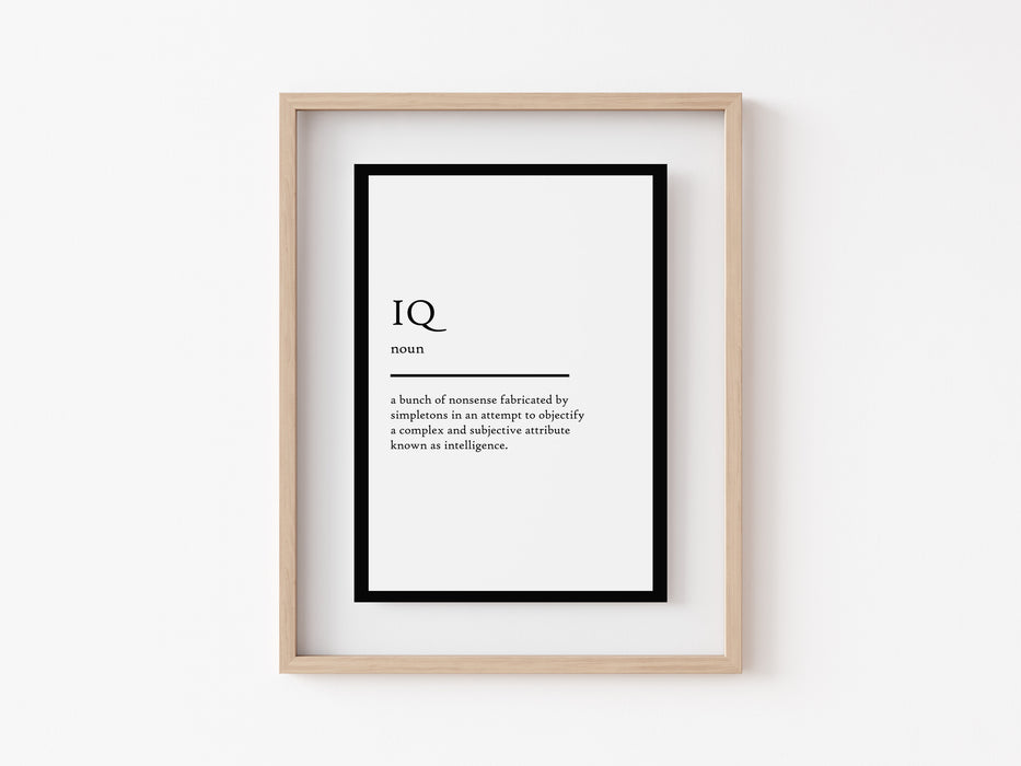 IQ - Definition Print
