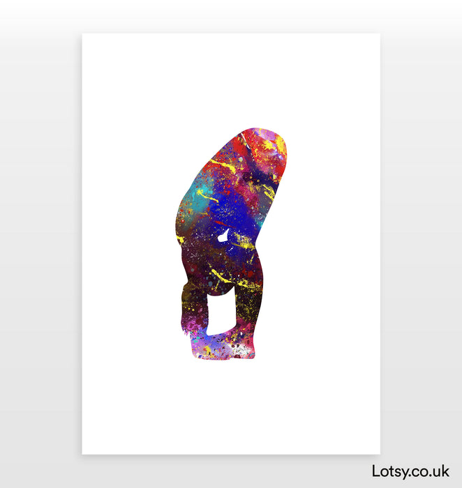 Pose de gorila - Impresión de yoga