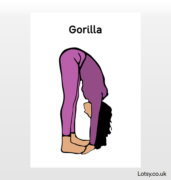 Gorila - Impresión de Yoga