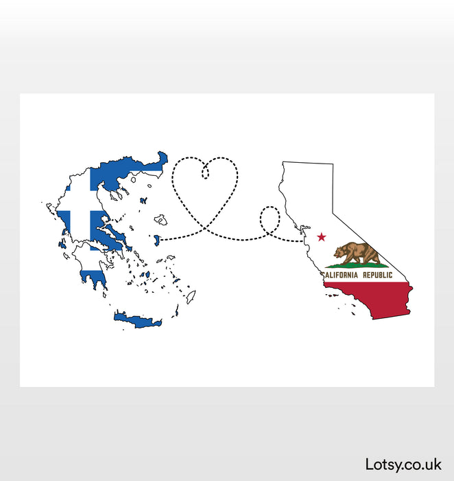 Greece to California