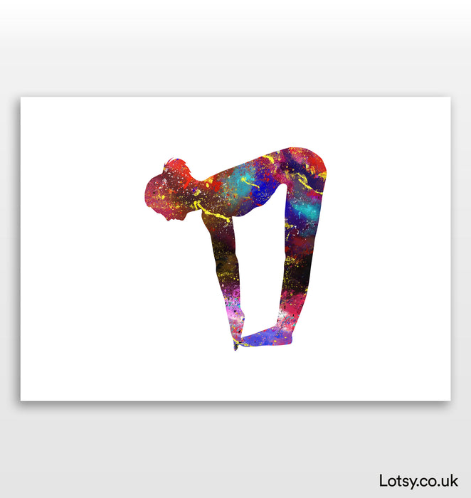Halfway Lift Pose - Yoga Print