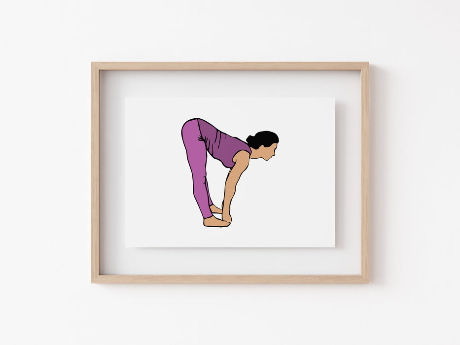 Elevación a mitad de camino - Impresión de yoga