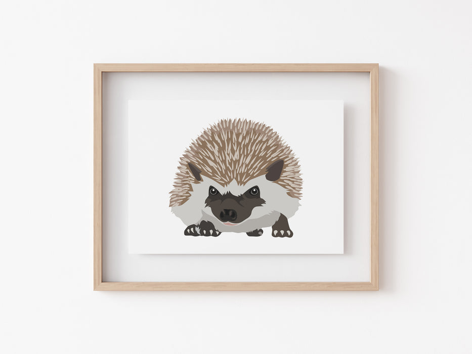 Hedgehog landscape Print
