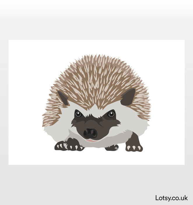 Hedgehog landscape Print