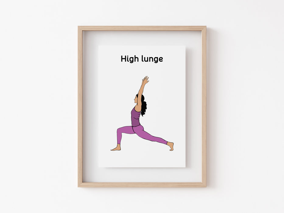 Estocada alta - Impresión de yoga