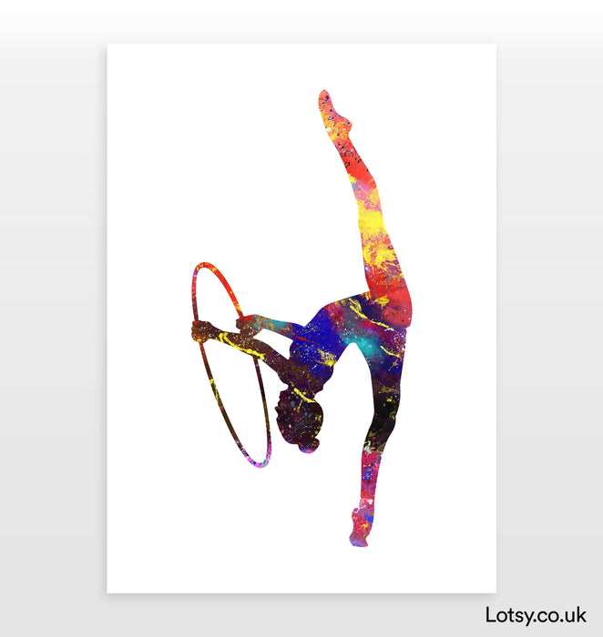 Ballet Print - Hula hoop dancer