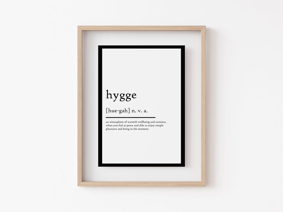 Hygge - Definition Print