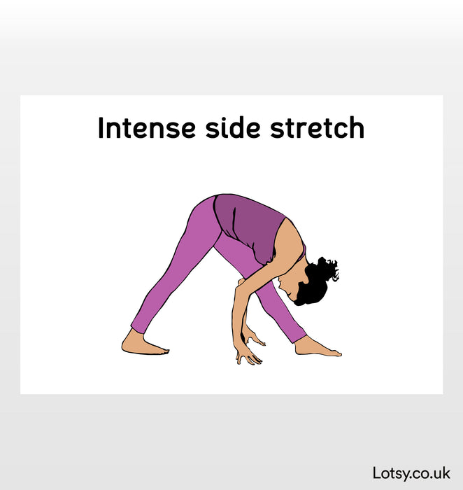 Intense Side Stretch - Yoga Print