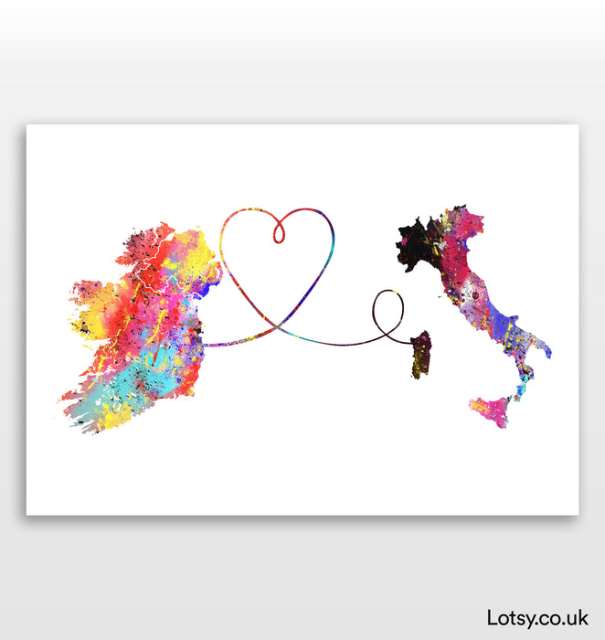 Ireland to Italy Print