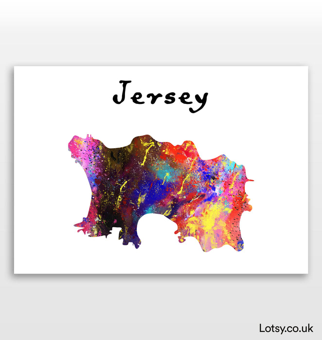 Jersey Island Print