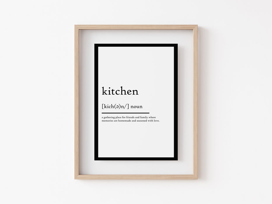 Kitchen - Definition Print