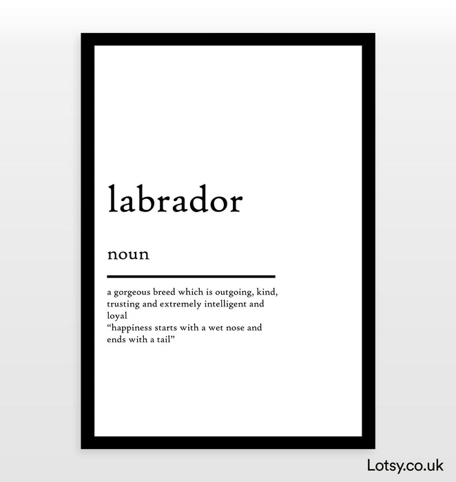 Labrador - Impresión de definición