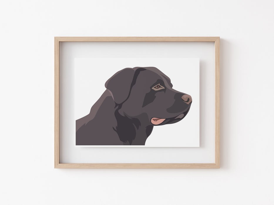 Labrador Head Print Lotsy Co Uk