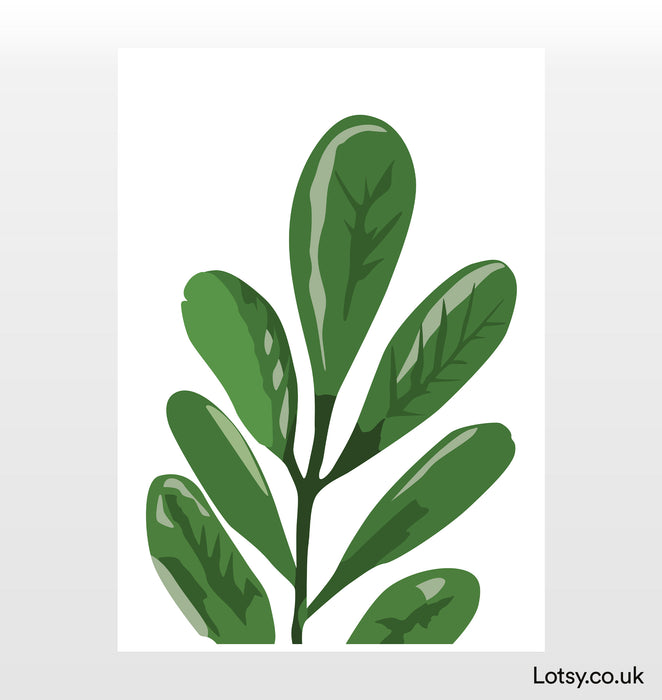 Impresión de hojas botánicas