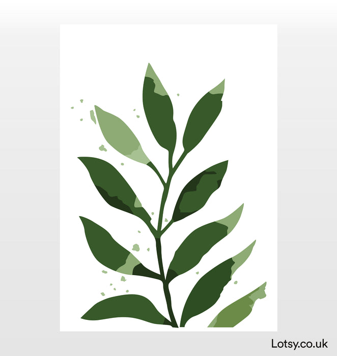Impresión de hojas botánicas 3