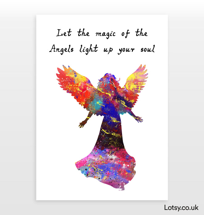 Angel Print - Let the magic of the Angels light up your soul