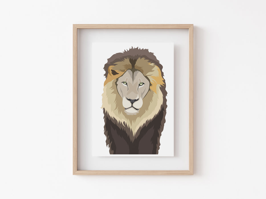 Impresión de león