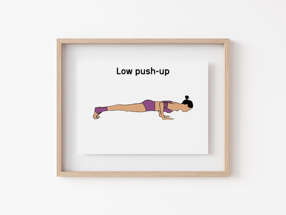 Low Push-up - Yoga Print