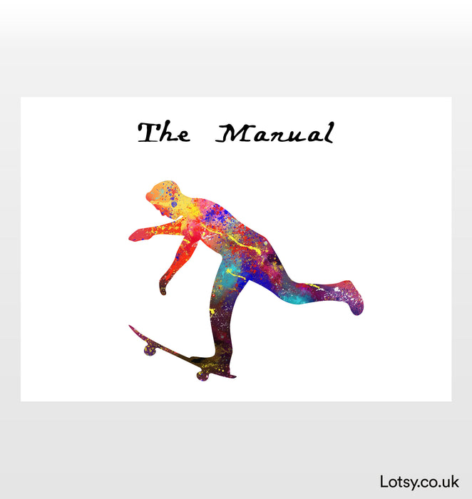 Skateboard Print - Manual