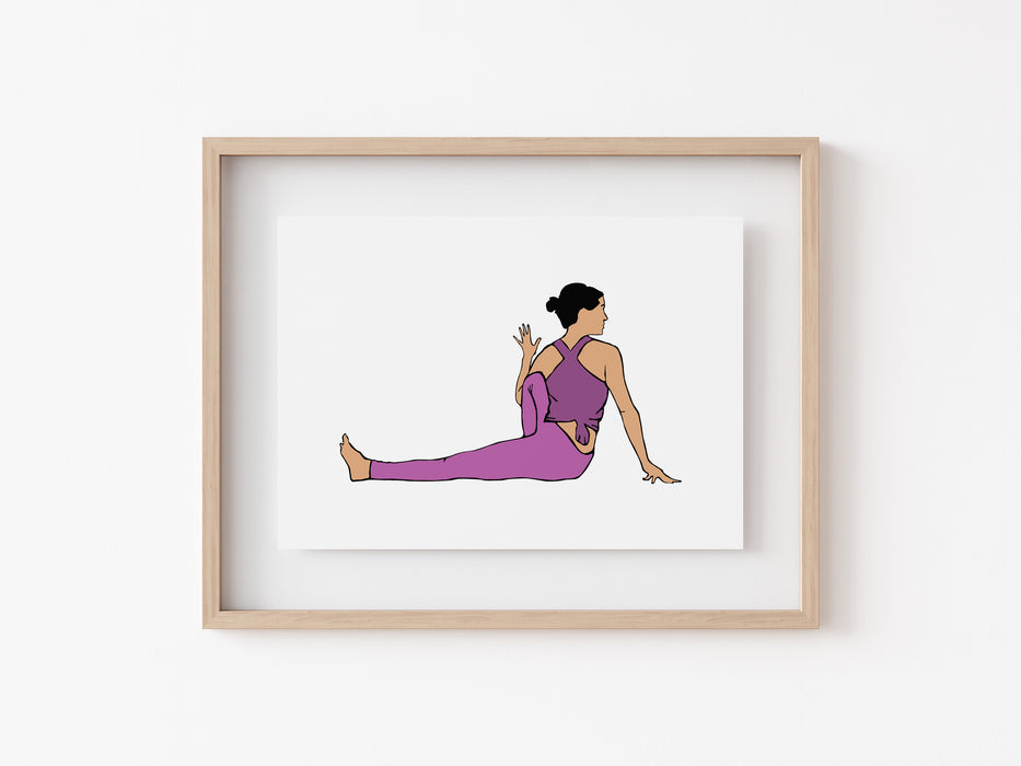 Marichi's Pose - Yoga Print