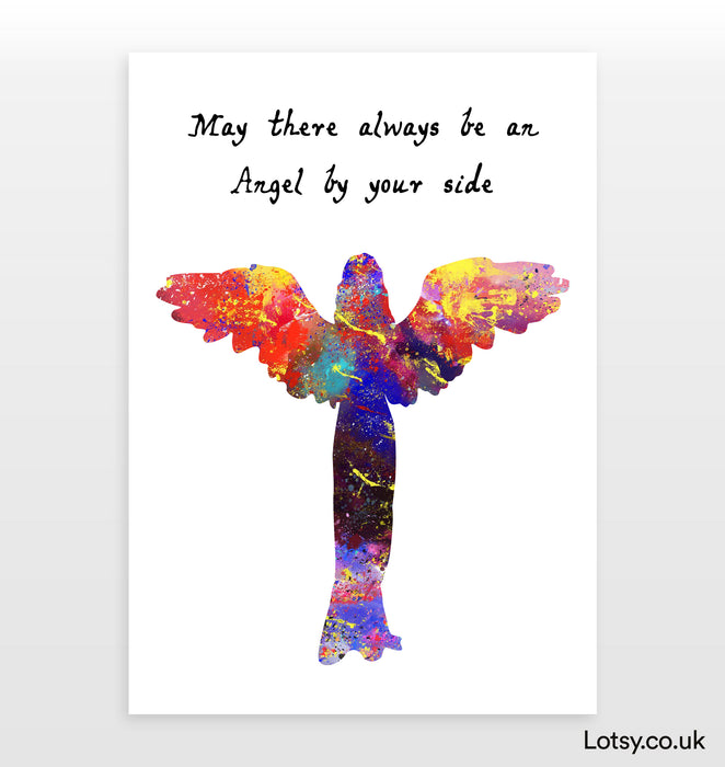 Angel Print - May there always be an Angel by your side