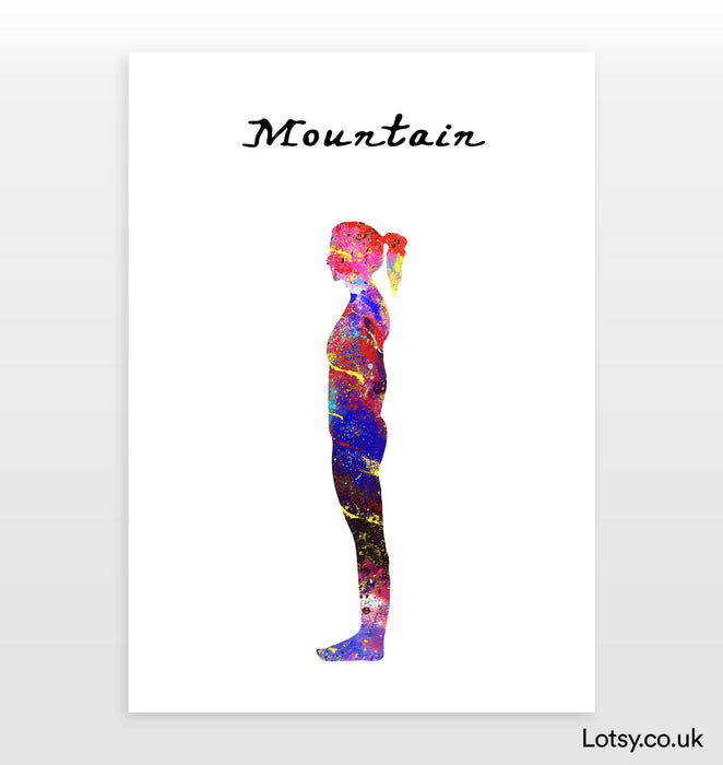 Mountain Pose - Yoga Print