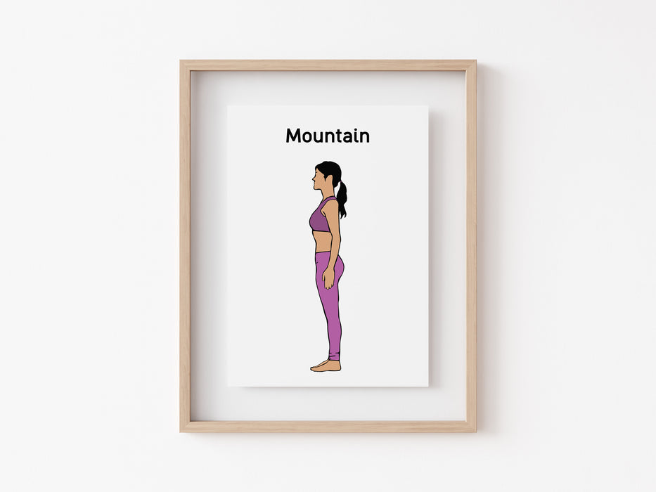 Montaña - Impresión de Yoga