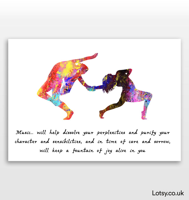 Dancer Quote - Music… will help dissolve your perplexities
