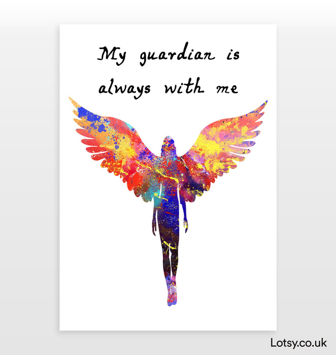 Angel Print - Mi guardián siempre está conmigo