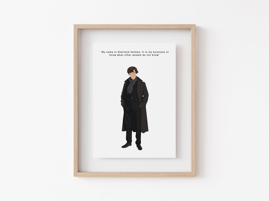 Sherlock - Quote Print