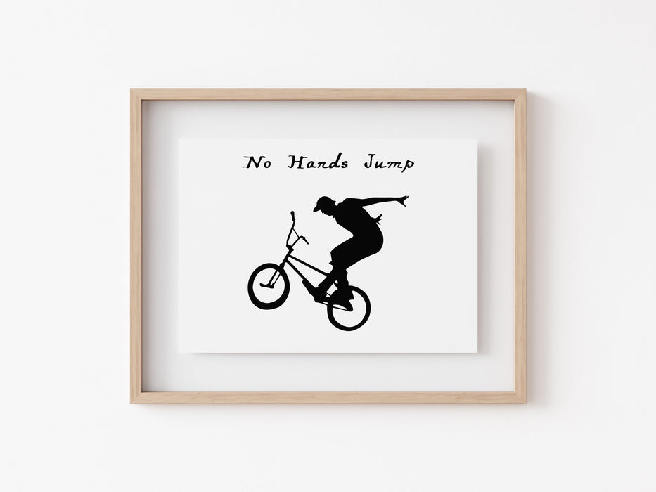 BMX Trick Print - No Hands Jump