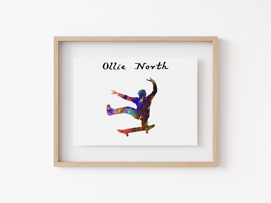 Skateboard Print - Ollie North