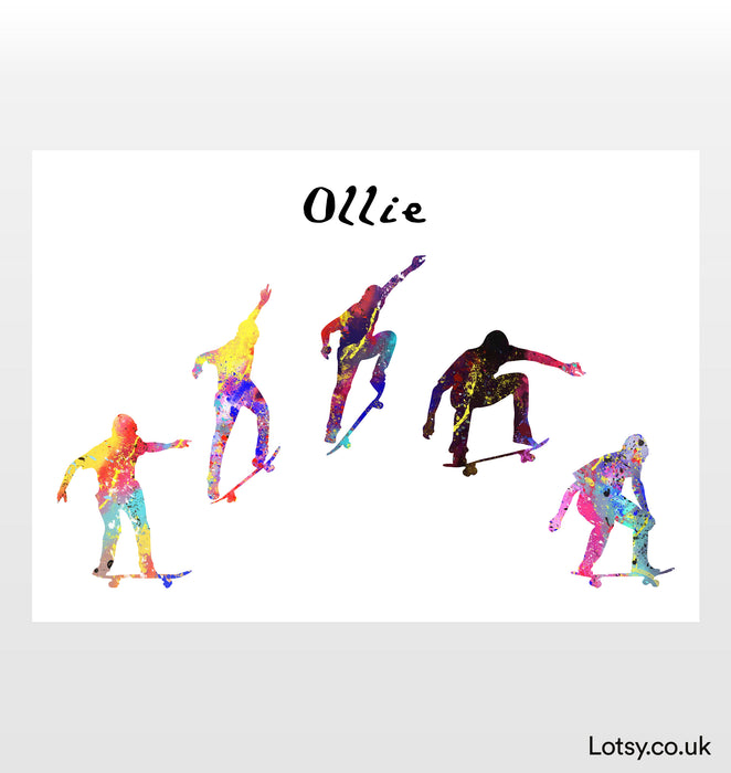 Impresión de patineta - Ollie