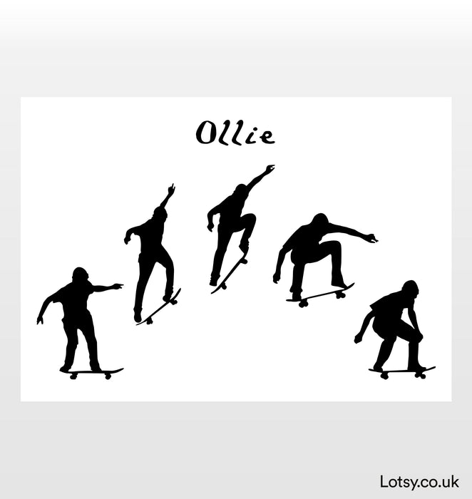 Impresión de patineta - Ollie