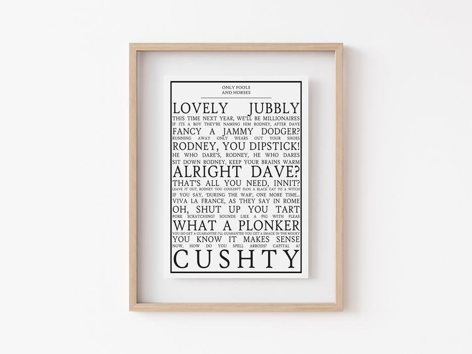 Only Fools and Horses - Quote Print