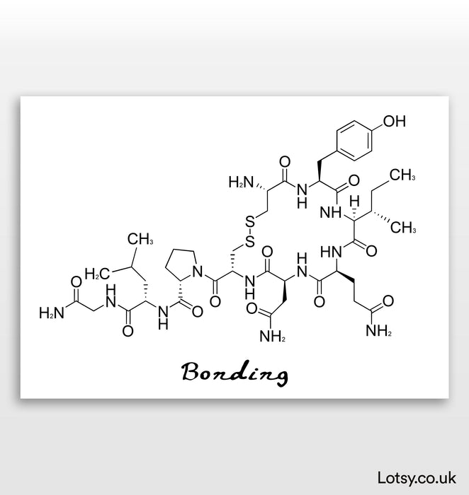 Oxytocin - Bonding - Molecule print