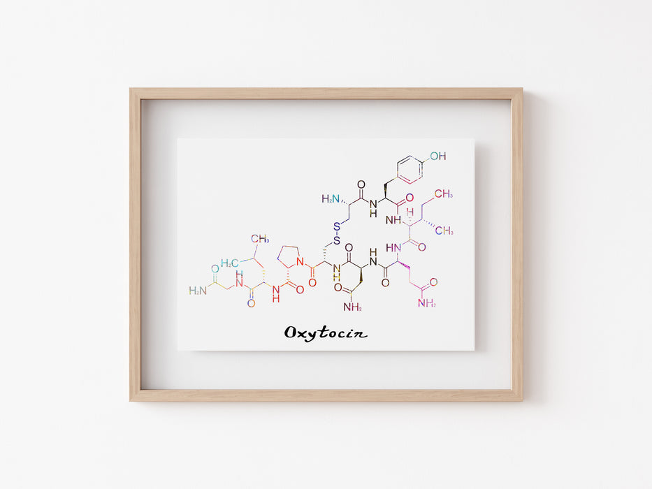 Oxitocina - Impresión de moléculas
