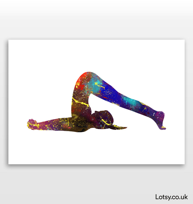 Plow Pose - Yoga Print
