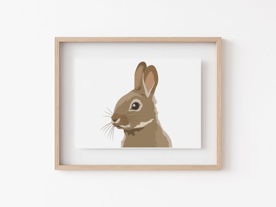 Rabbit landscape Print