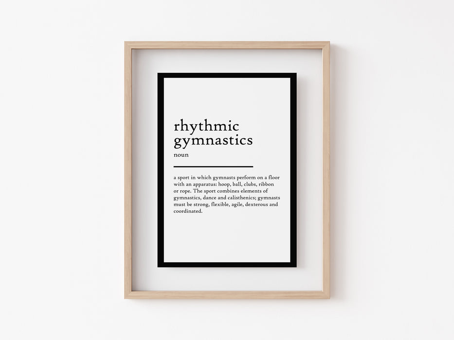 rhythmic gymnastics - Definition Print
