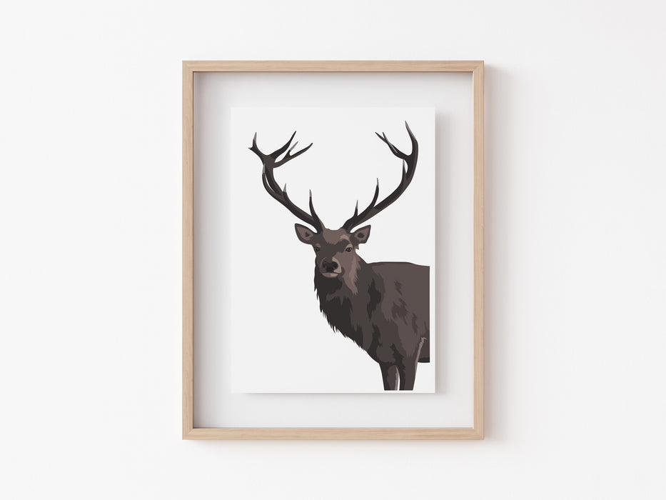Right deer Print